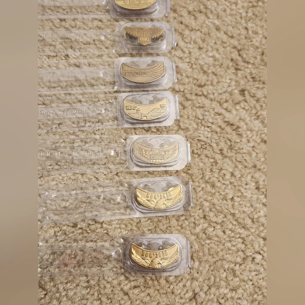 Harley Davidson Owners Group H.O.G. Pins Lot Of 10 - Picture 3 of 5